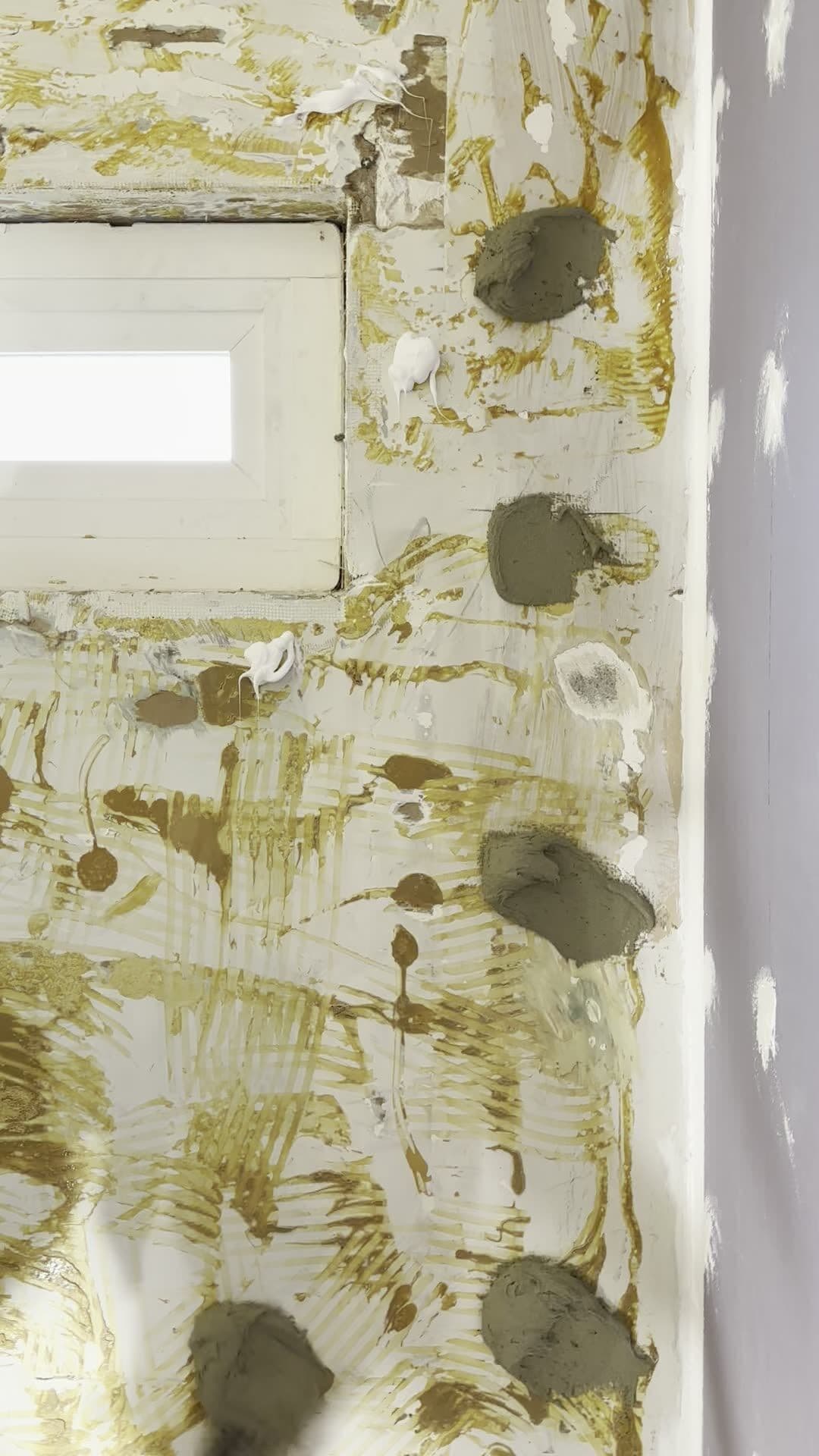 Before — Tub surround wall